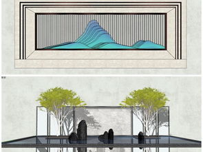 精品山水景墻景墻景墻影壁墻文化墻圍墻園林景觀墻su模型設計圖下載 圖片65.17mb 植物景觀庫 su模型